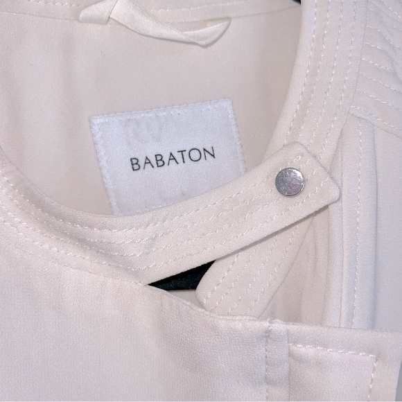 ARITZIA Babaton Redford Beige Cream Moto Zip Up Biker Best Size 4 - Picture 3 of 9